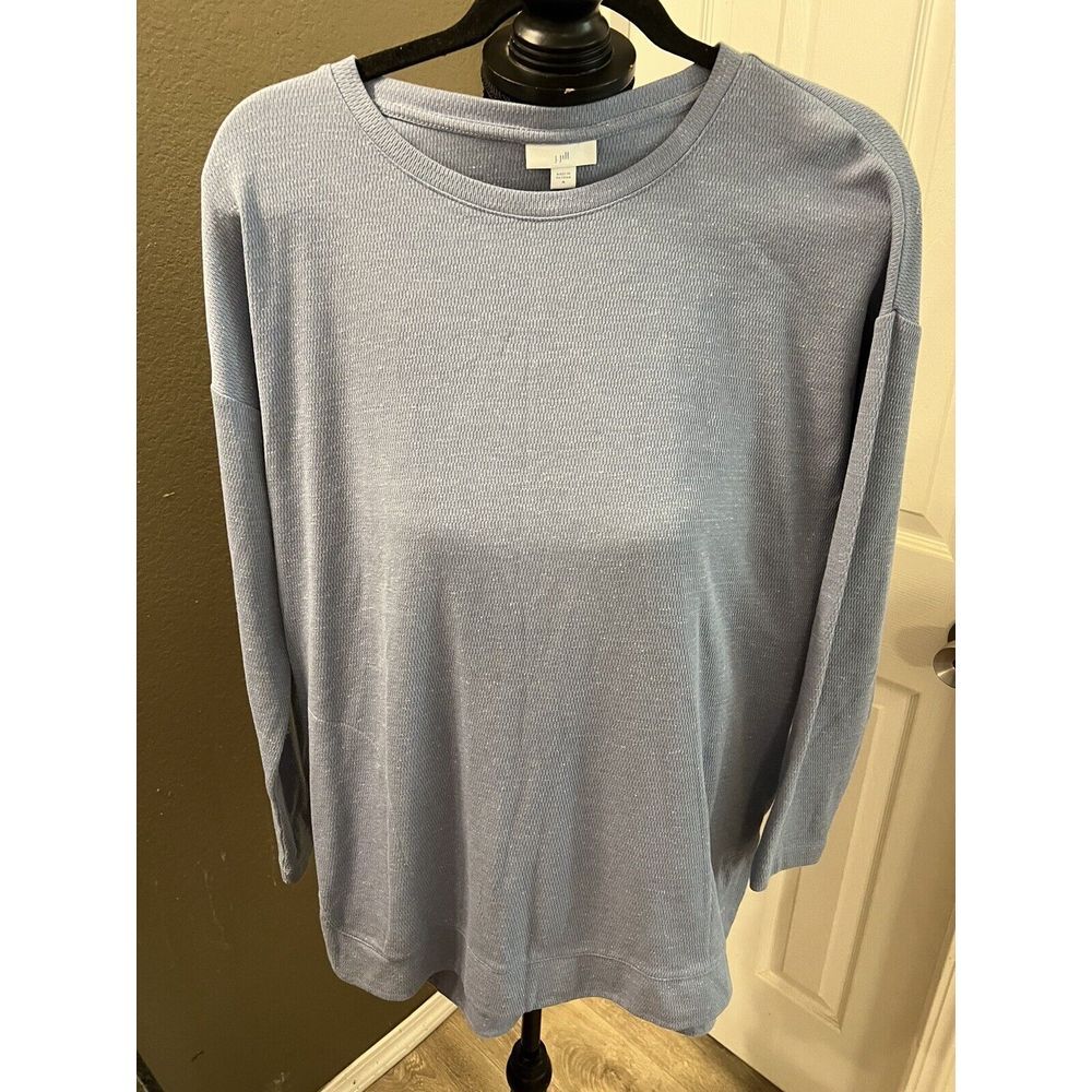 J Jill Medium Blue Top With Pockets
